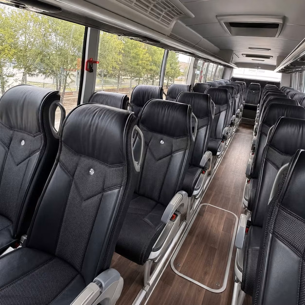 columbus charter bus interior